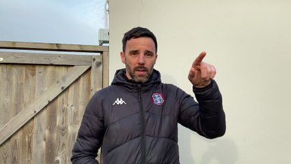 Badshot Lea manager Gavin Smith post-Leatherhead