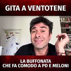 Di Battista - Gita a Ventotene, la buffonata che fa comodo a Pd e Meloni (24.03.25)