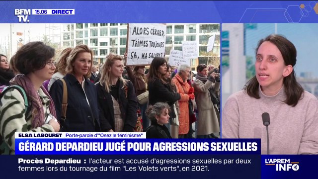 Le milieu du cinéma est extrêmement violent : Elsa Labouret, porte-parole d’”Osez le féminisme”, réagit à l'ouverture du procès de Gérard Depardieu