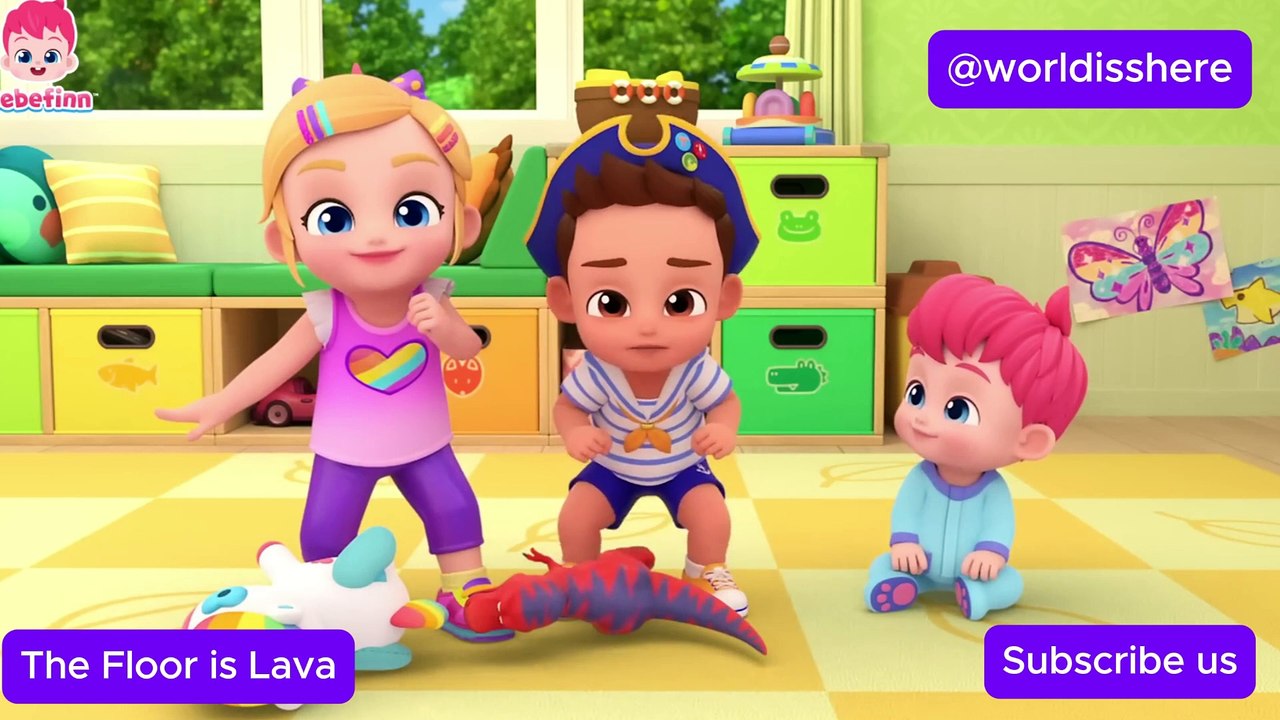 The Floor is Lava: A Playful Adventure! Bebefinn Playtime Musical Stories