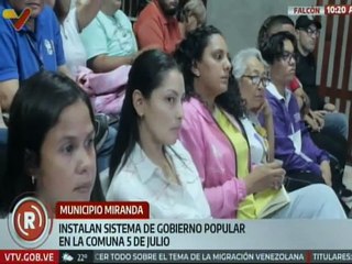 Falcón | Instalado Sistema de Gobierno Popular y Comunal en la comuna 5 de julio del mcpio. Miranda