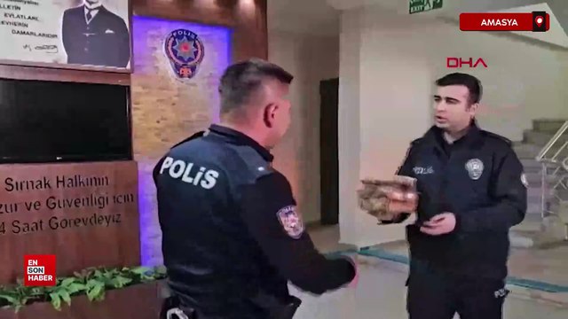 Amasya'da şehidin son isteği Amasya çöreği, bu yıl da polislere ulaştırıldı