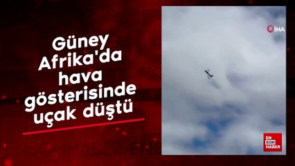Güney Afrika'da hava gösterisinde uçak düştü