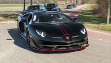 GINTANI Lamborghini Aventador SVJ Roadster - CRAZY V12 F1 Sounds & Flames !