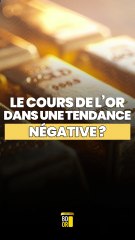 Le cours de l'Or : vers une chute durable ?