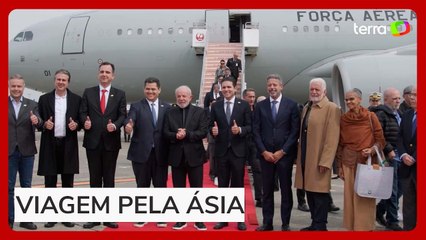 Lula desembarca com comitiva no Japão em viagem para ampliar parcerias comerciais