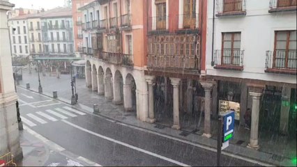 Granizada este lunes en Valladolid