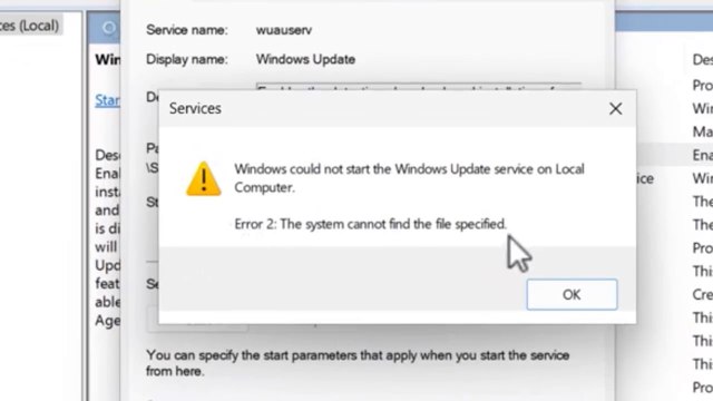 Solved 100% - Error 2 the system cannot find the file specified when starting a service