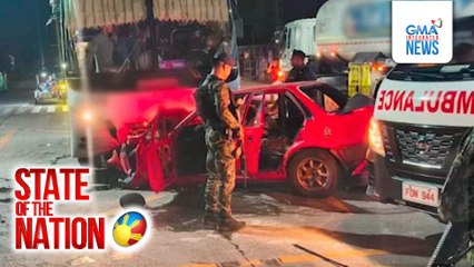 Hulicam: Salpukan ng kotse, truck at bus sa Lubao, Pampanga; 1 patay | SONA