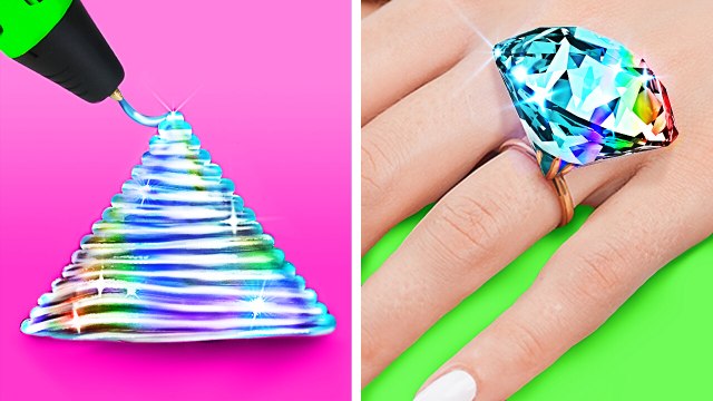 DIY MERMAID JEWELRY 🧜‍♀️✨ Stunning 3D Pen & Epoxy Resin Crafts by 123 GO! 💎🎨