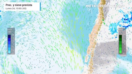 Posibilidad de chubascos y tormentas eléctricas en la cordillera de la zona central