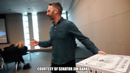 Jim Banks Skips Town Hall, Mocks Constituents With Donut Stunt Video