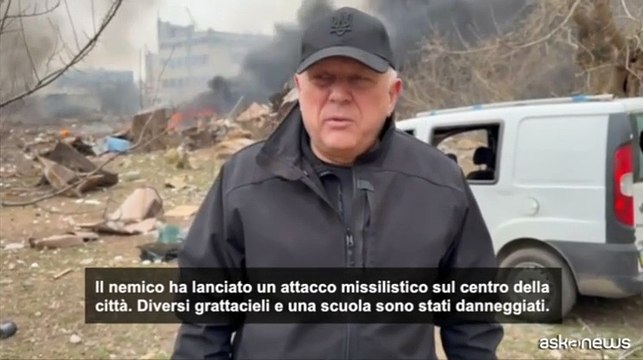 Raid russo nel centro di Sumy in Ucraina: 4 bambini tra i feriti