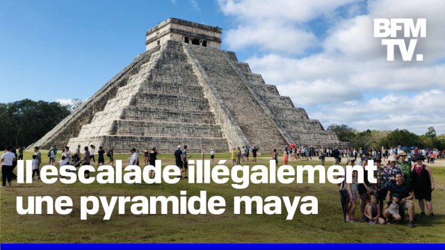 Mexique: ce touriste allemand provoque l’indignation en montant sur une pyramide maya à Chichen Itza
