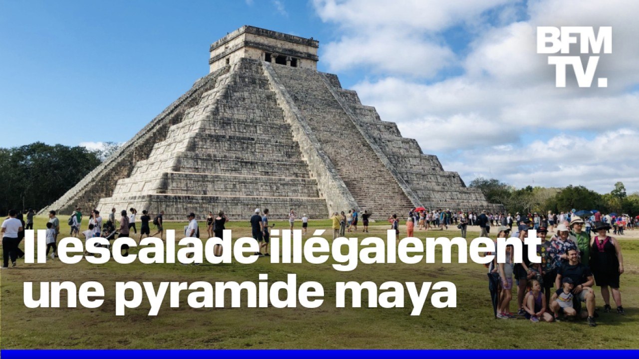 Mexique: ce touriste allemand provoque l’indignation en montant sur une pyramide maya à Chichen Itza