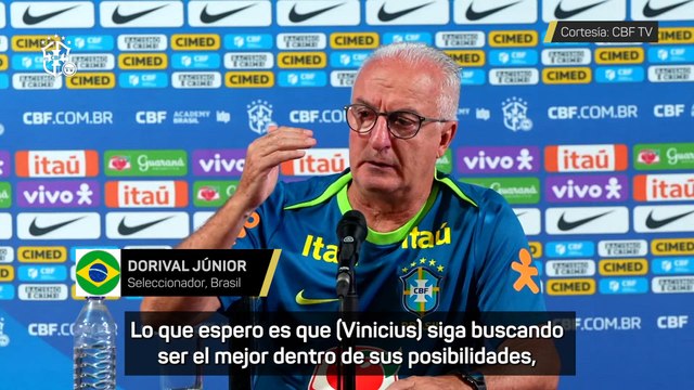 Dorival Junior, sobre Vinicius: Espero que siga buscando ser el mejor