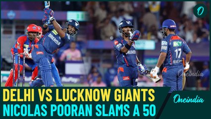 DC Vs LSG IPL 2025: Nicholas Pooran Scores a 50 In Just Twenty-Four Balls | Delhi to Score 210