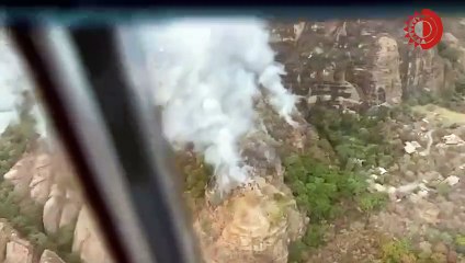 Continúa sin control, incendio en El Tepozteco, Morelos