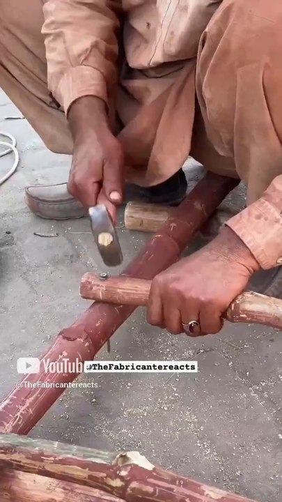 DIY Bamboo Ladder _ How Asians Make Bamboo Ladders by hand #bamboostairs #bamboowood #bamboodecor