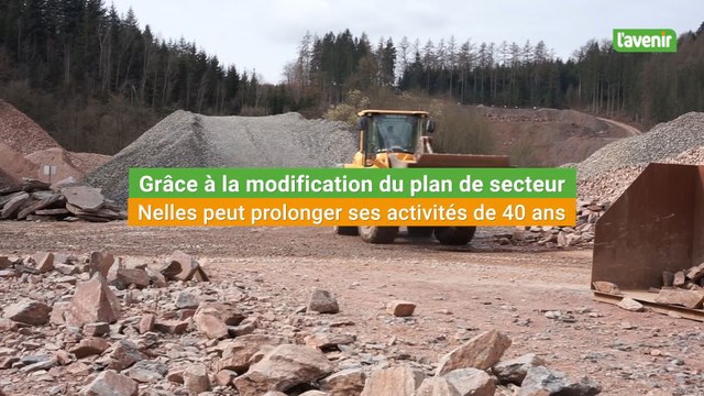 Grâce à la modification du plan de secteur, Nelles peut prolonger ses activités de 40 ans