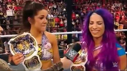 Sasha Banks and Bayley Post Match Interview