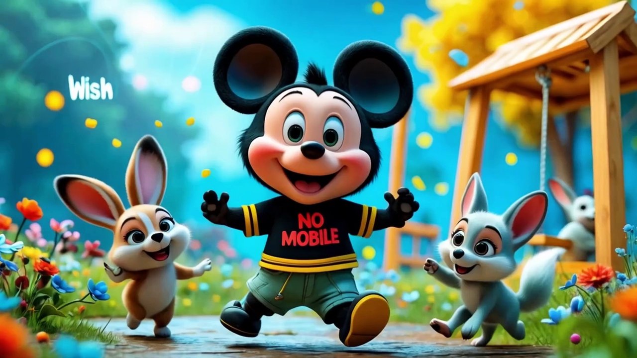 mickey don't like the mobile