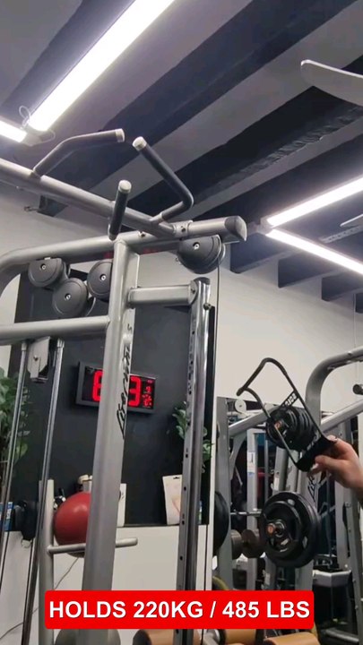 Can this hook support a weight of 220 kg / 485 lbs? Let's find out! #sologains #dumbbell #gym #workout