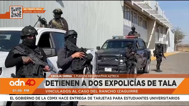 Detienen a dos expolicías de Tala vinculados al caso del Rancho Izaguirre en Teuchitlán