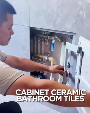 Keep your bathroom looking nice with ceramic tiles 👌
