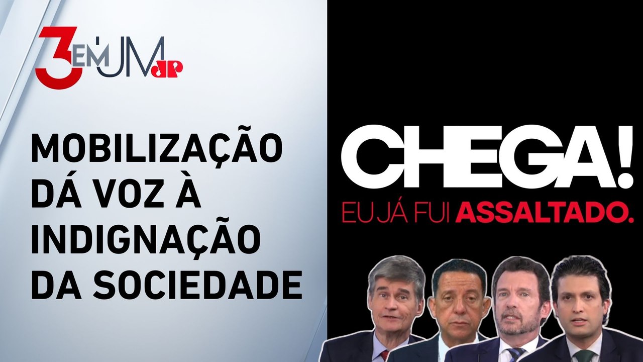 Jovem Pan lança campanha contra o crime; Ghani, Segré, Trindade e Piperno comentam