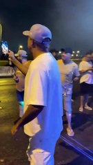 População de João Pessoa recebe com festa caminhão que leva transformador