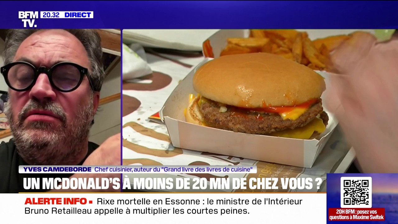 Hausse du nombre de McDonald's en France: "Le bien-manger en France mérite d'être respecté", affirme le chef Yves Camderborde