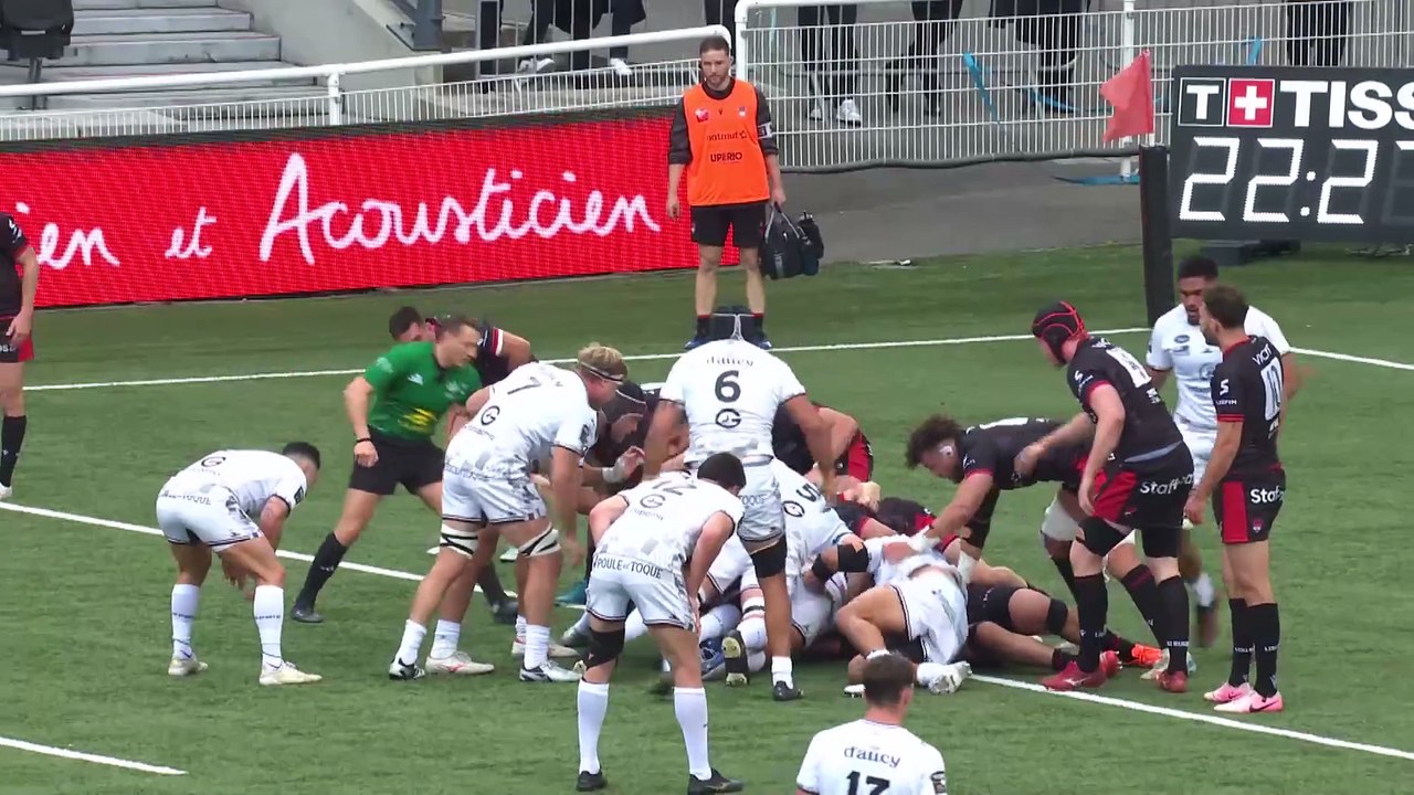 TOP 14 - Essai de Thomas MOUKORO 2 (RCV) - LOU Rugby - RC Vannes