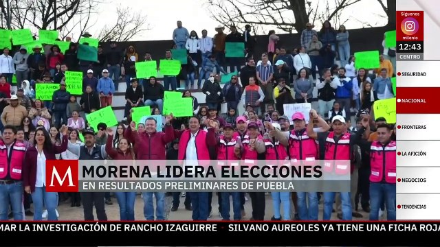 Morena lidera elecciones extraordinarias de Puebla en resultados preliminares