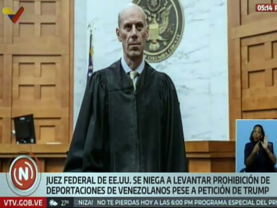 Juez federal de EE.UU. niega levantar prohibición de deportaciones de migrantes venezolanos