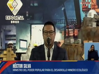 Min. Héctor Silva indicó el eficiente trabajo de la empresa pública y privada en la Expo Metal 2025