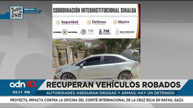 🚨 Autoridades aseguran vehículos robados, drogas y armas tras operativos en Sinaloa
