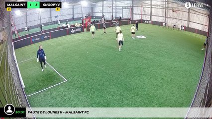 Faute de Lounes K - Malsaint Fc
