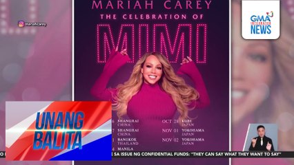 Mariah Carey, magbabalik-Pilipinas para sa kaniyang "The Celebration of Mimi" concert | Unang Balita