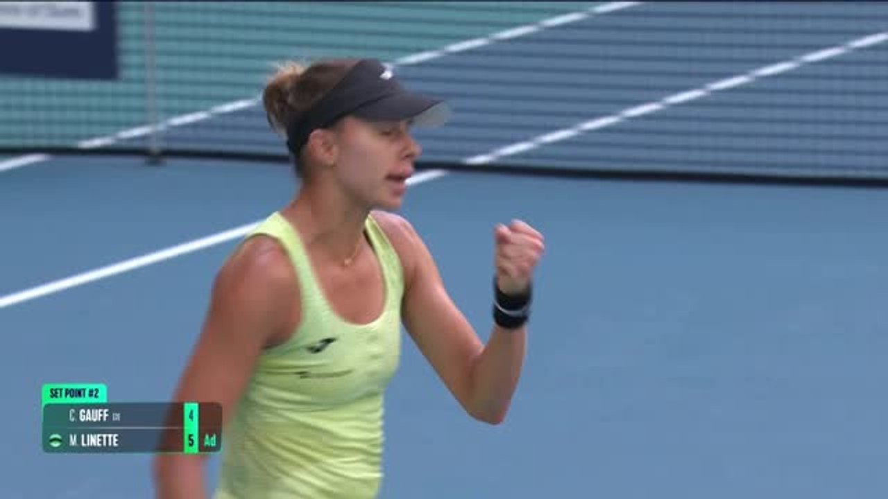 Veteran Linette upsets Gauff in Miami