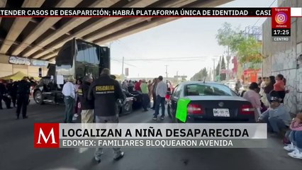 Localizan con vida en Nezahualcóyotl a niña desaparecida en Lerma