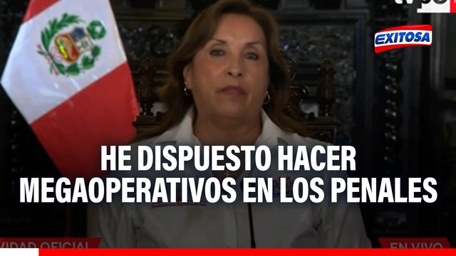 Dina Boluarte anuncia megaoperativos en penales a nivel nacional para combatir la inseguridad ciudadana