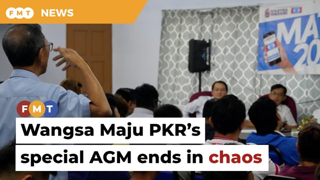 Wangsa Maju PKR’s special AGM ends in chaos after 20 minutes
