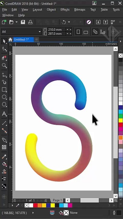 Tips and tricks for creating stunning gradient 3D text in #coreldraw