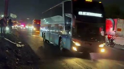 Choque en la autopista México-Querétaro