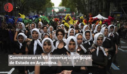 Conmemoran del 49 aniversario del golpe de Estado en Argentina