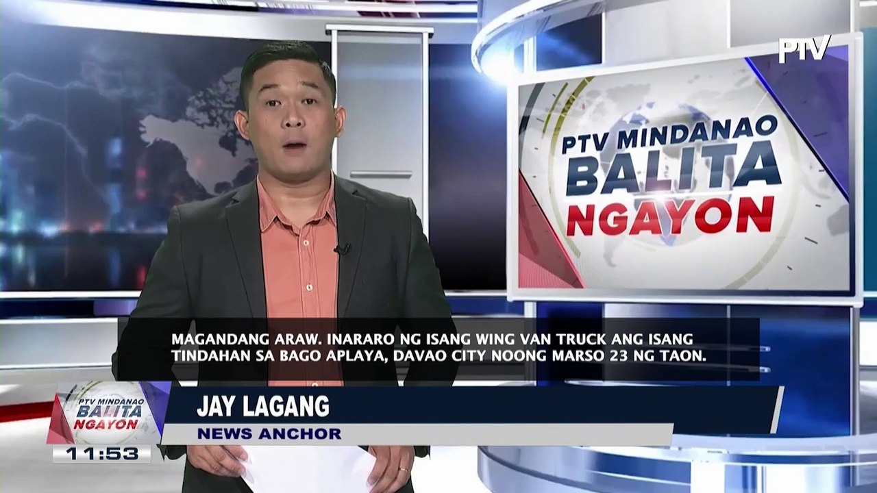 Wing van truck na nawalan ng brake, bumangga sa tindahan at sasakyan sa Barangay Bago...