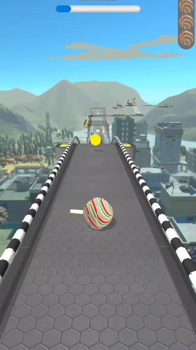 Rolling ball Sky Escape Level 258