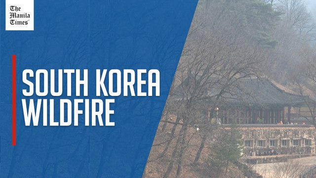 Helicopters douse wildfires near centuries-old buddhist temple in South Korea