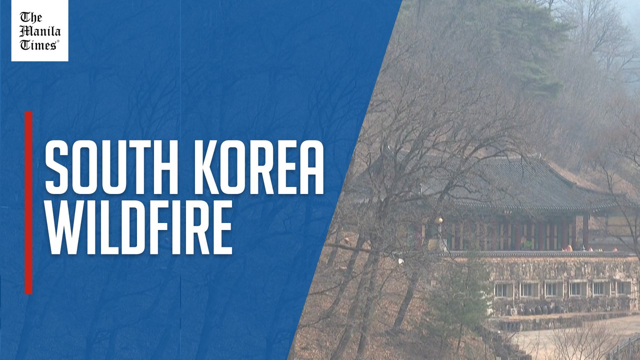 Helicopters douse wildfires near centuries-old buddhist temple in South Korea